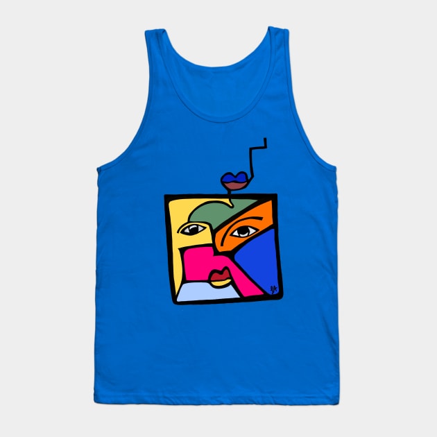 Picasso Inspired Painting (Square Dance) Tank Top by Girlparody